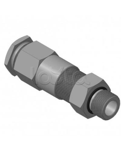 Кабельный ввод для бронированного кабеля с двойным уплотнением резьбой G1/2, внешним диаметром кабеля D=11-15 мм и проходным диаметром кабеля d=6-10 мм Спектрон КВБ-15/10-2У-М-G1/2 в Липецке Аксессуары для кабель-канала Pintop.ru