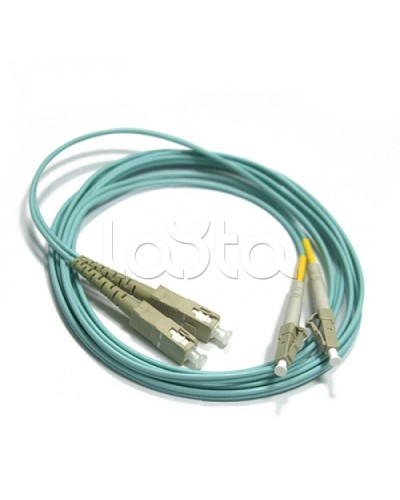 Патч-корд оптический LANMASTER LAN-SC-FC/OM3-5.0 в Липецке Патч-корды и пигтейлы Pintop.ru