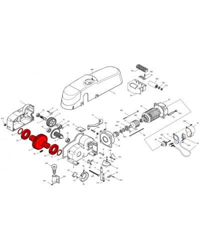 Клемная колодка подключения с держателем предохранителя Came 119RIE205 в Липецке Запчасти для шлагбаумов и автоматики Pintop.ru