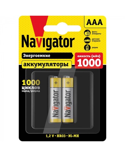 Аккумулятор Navigator 94 462 NHR-1000-HR03-BP2 в Липецке Электротехническое оборудование Pintop.ru