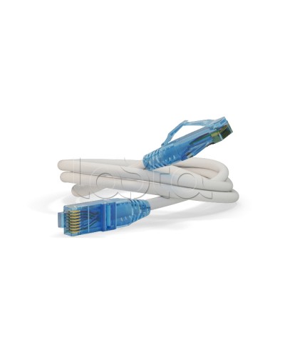 Патч-корд Hyperline PC-LPM-UTP-RJ45-RJ45-C6-3M-LSZH-WH в Липецке Патчкорды (медные) Pintop.ru