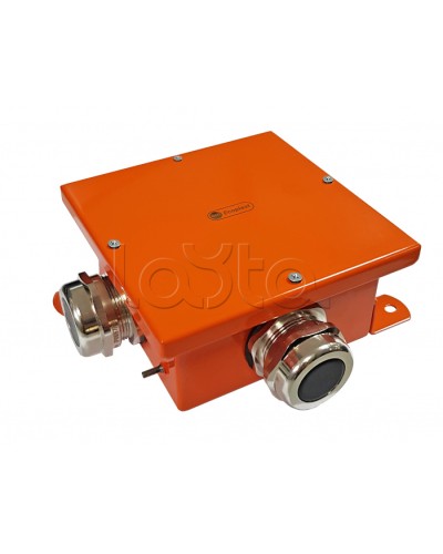 Экопласт SMB165 Коробка металл, огн. E-110,о/п 164х164х65, IP66, 10P, (0,15-2,5 мм2), оранж. в Липецке Распределительные коробки Pintop.ru
