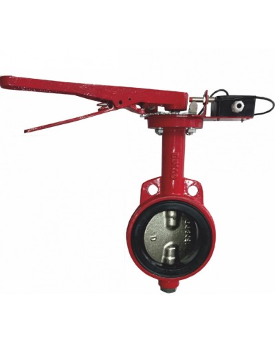 Затвордисковый с ручным приводом с контролем положения УКПЗА Спецавтоматика 3т 150/1,6(Р)-Ф.У3.1-АМК-150v1 в Липецке Затворы дисковые Pintop.ru