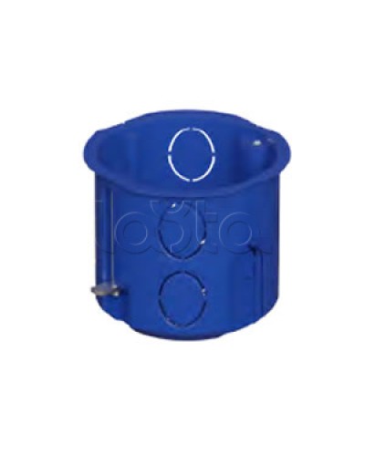 Коробка установочная для г/к D68x62мм с металл. лапками, межцентр 71мм, синий IP20 (1шт) Экопласт (44665-1) в Липецке Распределительные коробки Pintop.ru