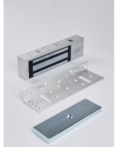 R-Lock RL-EML500-L0S - Электромагнитный замкок, 500кг, DC12/24B, цвет серебристый сатинированный алюминий RAL 7047 в Липецке Электромагнитные замки Pintop.ru