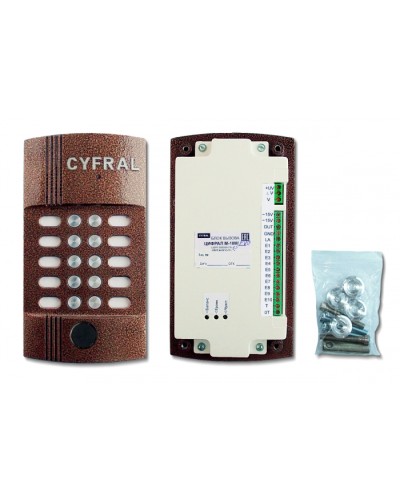 Блок вызова видеодомофона на 10 абонентов Цифрал M-10M/PVC в Липецке Блоки вызова многоабонентные Pintop.ru