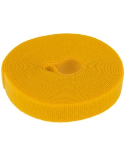 Лента-липучка многоразовая 5 м х 20мм, желтая (1 шт/уп) REXANT 07-7522 в Липецке Монтажные материалы Pintop.ru