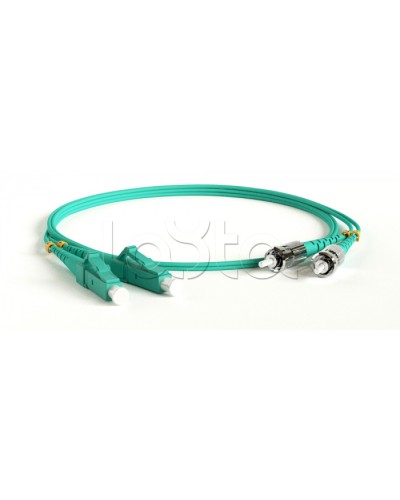 Патч-корд волоконно-оптический Hyperline FC-D2-503-LC/PR-ST/PR-H-2M-LSZH-AQ в Липецке Патч-корды оптические Pintop.ru