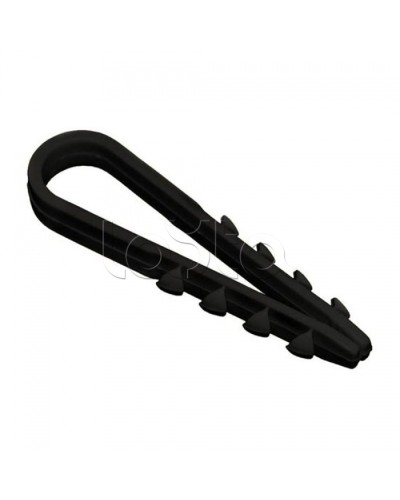 Дюбель-хомут 11-18 черный (100шт/уп) PROCONNECT 07-4522 в Липецке Стяжки-хомуты Pintop.ru