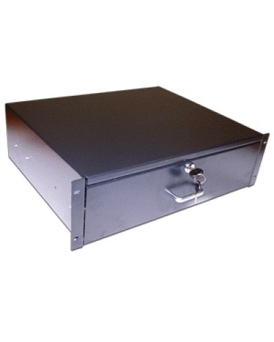 Ящик выдвижной 19, с замком, 4U, черный TWT TWT-CB-DRW-4U в Липецке Аксессуары для стоек и шкафов Pintop.ru