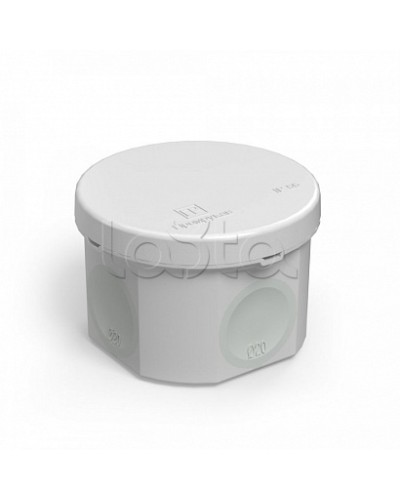 Коробка распределительная 60-0110 для прямого монтажа двухкомпонентная безгалогенная (HF) 70х50 (168шт/кор) Промрукав в Липецке Распределительные коробки Pintop.ru