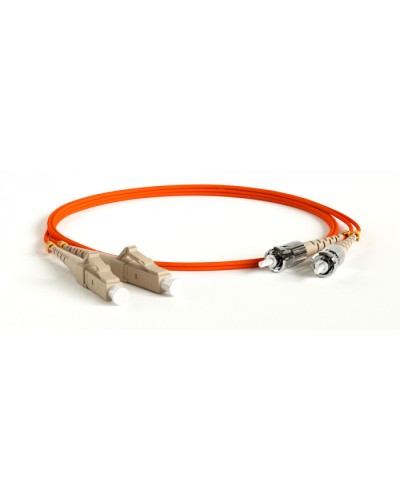 Патч-корд волоконно-оптический Hyperline FC-D2-50-ST/PR-ST/PR-H-50M-LSZH-OR в Липецке Патч-корды оптические Pintop.ru