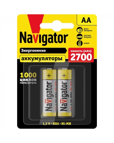 Аккумулятор Navigator 94 465 NHR-2700-HR6-BP2 в Липецке Электротехническое оборудование Pintop.ru