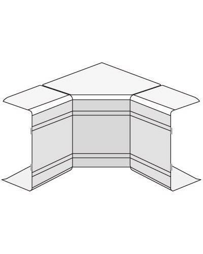Угол внутренний изменяемый (70-120°) NIAV 120х40 мм DKC 01726 в Липецке Аксессуары для кабель-канала Pintop.ru