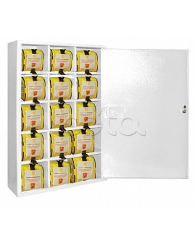 Футляр металлический секционный ПОЖТЕХНИКА ФМС-15 закрытый, белый в Липецке Пожарные шкафы Pintop.ru