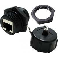 Индустриальный соединительный модуль, IP68, экранированный, категории 5e LANMASTER (LAN-KCP45S5E-WP)