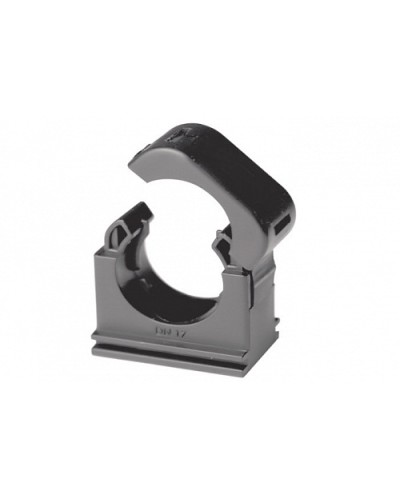 Держатель с крышкой DN 48 мм, полиамид, цвет чёрный DKC (PASW48N) в Липецке Держатели, клипсы, скобы Pintop.ru