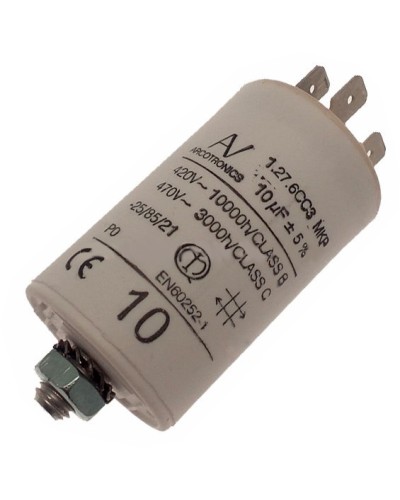 Конденсатор 10 мкФ со сдвоенными выводами и болтом Came 119RIR294 в Липецке Запчасти для шлагбаумов и автоматики Pintop.ru