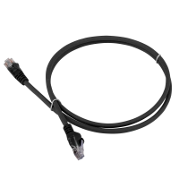 Патч-корд LANMASTER LSZH UTP кат.5e, 0.3 м, черный LANMASTER LAN-PC45/U5E-0.3-BK