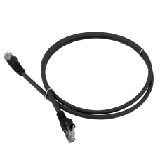 Патч-корд LANMASTER LSZH UTP кат.5e, 0.3 м, черный LANMASTER LAN-PC45/U5E-0.3-BK