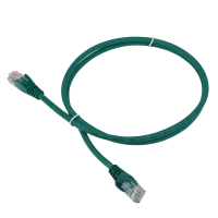 Патч-корд LANMASTER LSZH UTP кат.5e, 0.3 м, зеленый LANMASTER LAN-PC45/U5E-0.3-GN