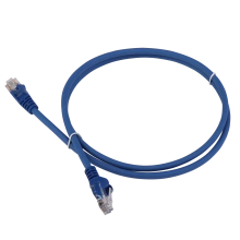 Патч-корд LANMASTER LSZH UTP кат.5e, 2.5 м, синий LANMASTER LAN-PC45/U5E-2.5-BL